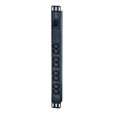 APC Easy Rack PDU, Basic, 1U, 1 Phase, 3.7kW, 230V, 16A, 8 x C13 outlets, IEC60320 C20 inlet (EPDU1016B)